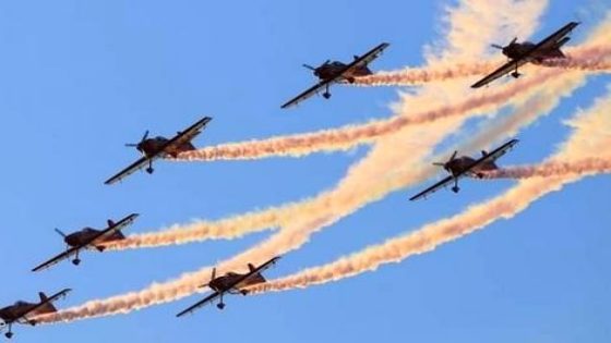 عرض باهر للقوات الملكية الجوية بالحسيمة