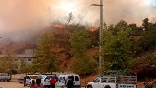 إخماد حريق غابة إكاون بجماعة عبد الغاية السواحل بإقليم الحسيمة