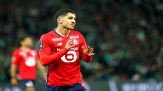 11 Osame SAHRAOUI (losc) during the Ligue 1 match between Saint-Etienne and Lille at Stade Geoffroy-Guichard on September 13, 2024 in Saint-Etienne, France. (Photo by Alex Martin/FEP/Icon Sport) - Photo by Icon Sport