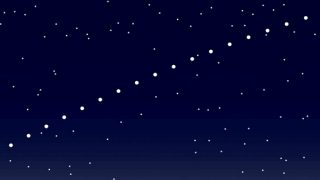 عبور أقمار “ستارلينك” في سماء الحسيمة يرسم لوحة مثيرة للدهشة