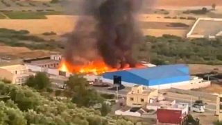 حريق ضخم يلتهم مستودعًا “للكيف” المقنن بتاونات