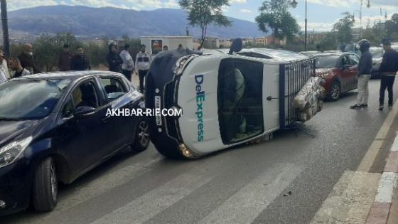 حادثة سير ببني بوعياش تخلف خسائر مادية وجروح متفاوتة الخطورة