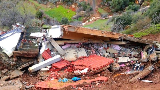 انهيار منزل بـ”إكاون” إقليم الحسيمة بسبب الأمطار دون تسجيل خسائر بشرية