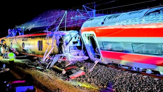 ارتفاع حصيلة تصادم قطارين في إسبانيا إلى 39 قتيلا