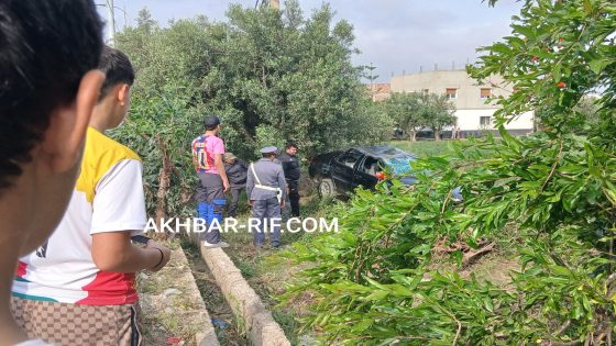 حادثة سير مروعة بالطريق المؤدية إلى مطار الشريف الإدريسي بـالحسيمة